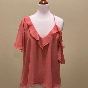 State Top Pink with Ruffle Detail